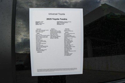 2025 Toyota TUNDRA 4X4 Platinum