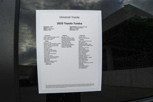 2025 Toyota TUNDRA 4X4 Platinum