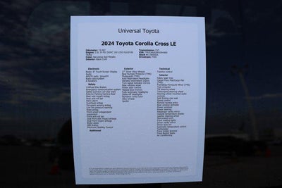2024 Toyota Corolla Cross LE