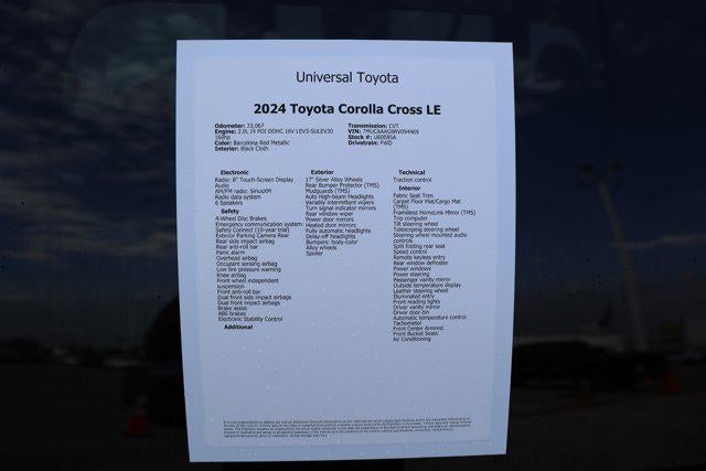 2024 Toyota Corolla Cross LE