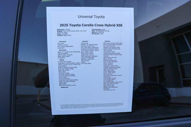 2025 Toyota COROLLA CROSS HV Hybrid XSE