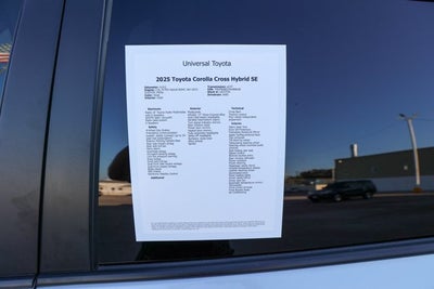 2025 Toyota Corolla Cross Hybrid Hybrid S