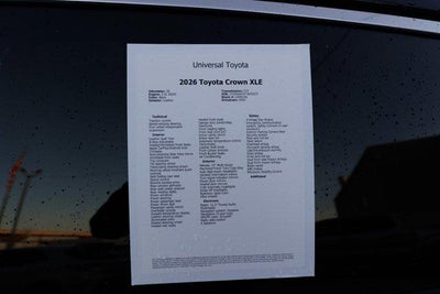2026 Toyota CROWN XLE