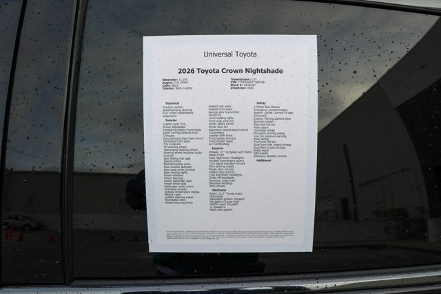 2026 Toyota CROWN Nightshade