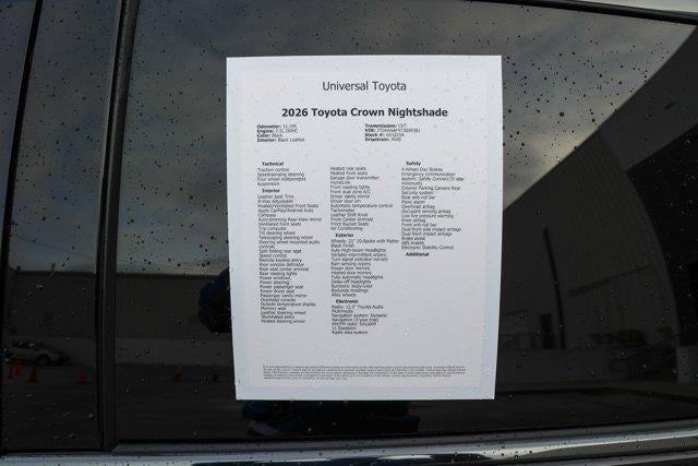 2026 Toyota CROWN Nightshade