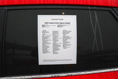 2025 Toyota CROWN SIGNIA Limited