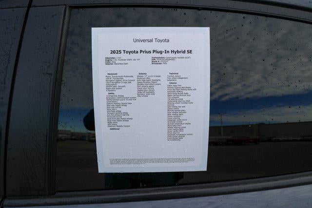 2025 Toyota Prius SE SE