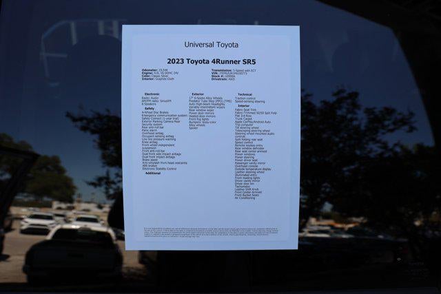 2023 Toyota 4RUNNER SR5