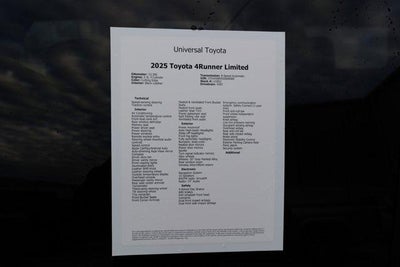 2025 Toyota 4RUNNER Limited