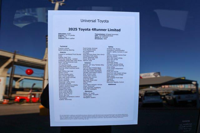 2025 Toyota 4RUNNER Limited