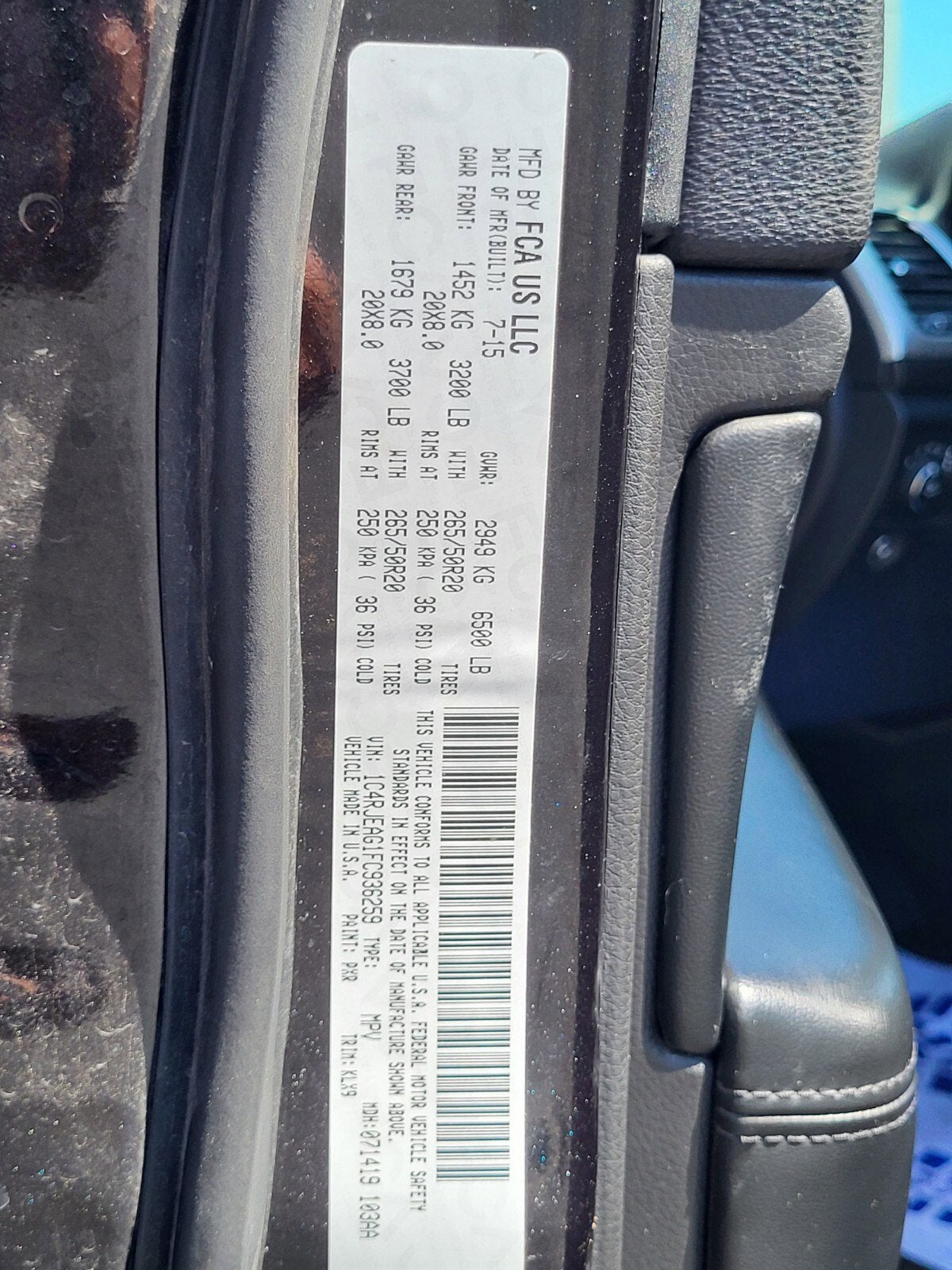 2015 Jeep Grand Cherokee Altitude