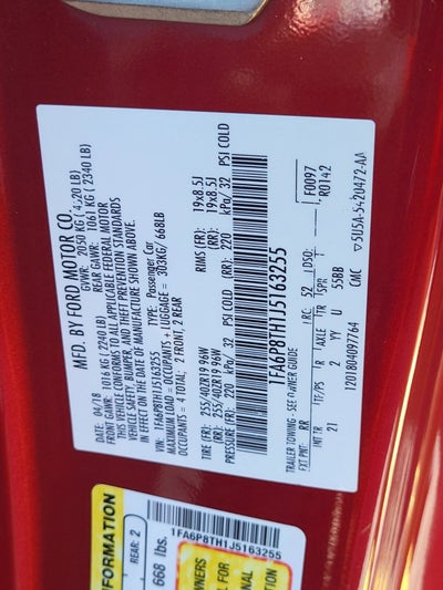 2018 Ford Mustang EcoBoost