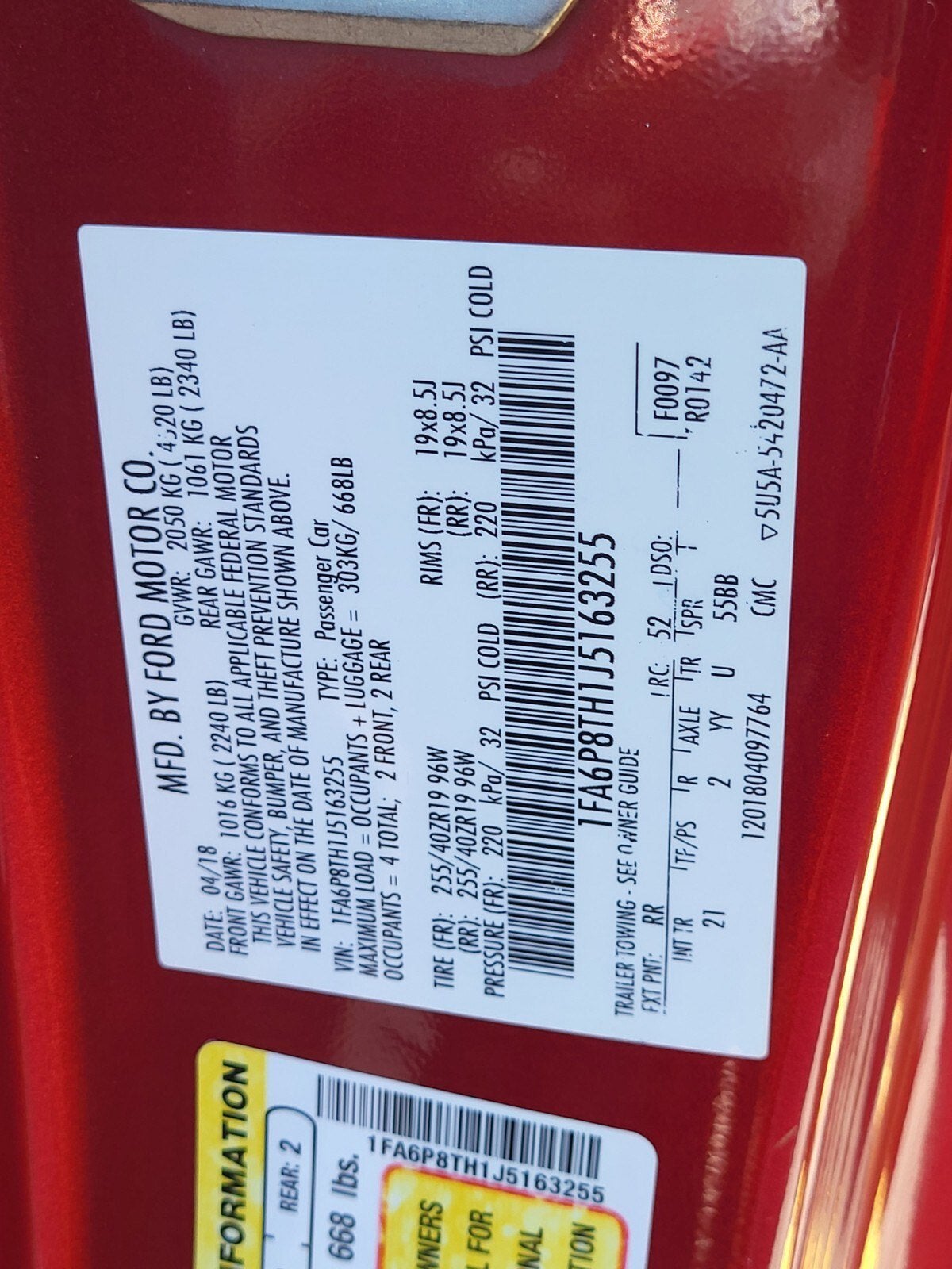 2018 Ford Mustang EcoBoost