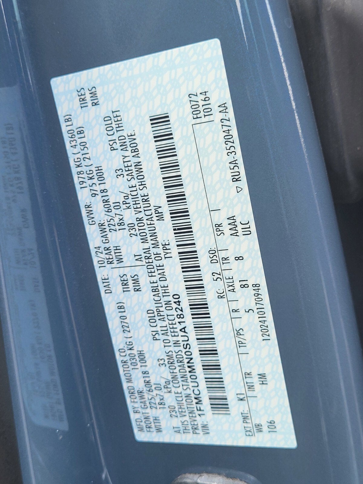 2025 Ford Escape ST-Line