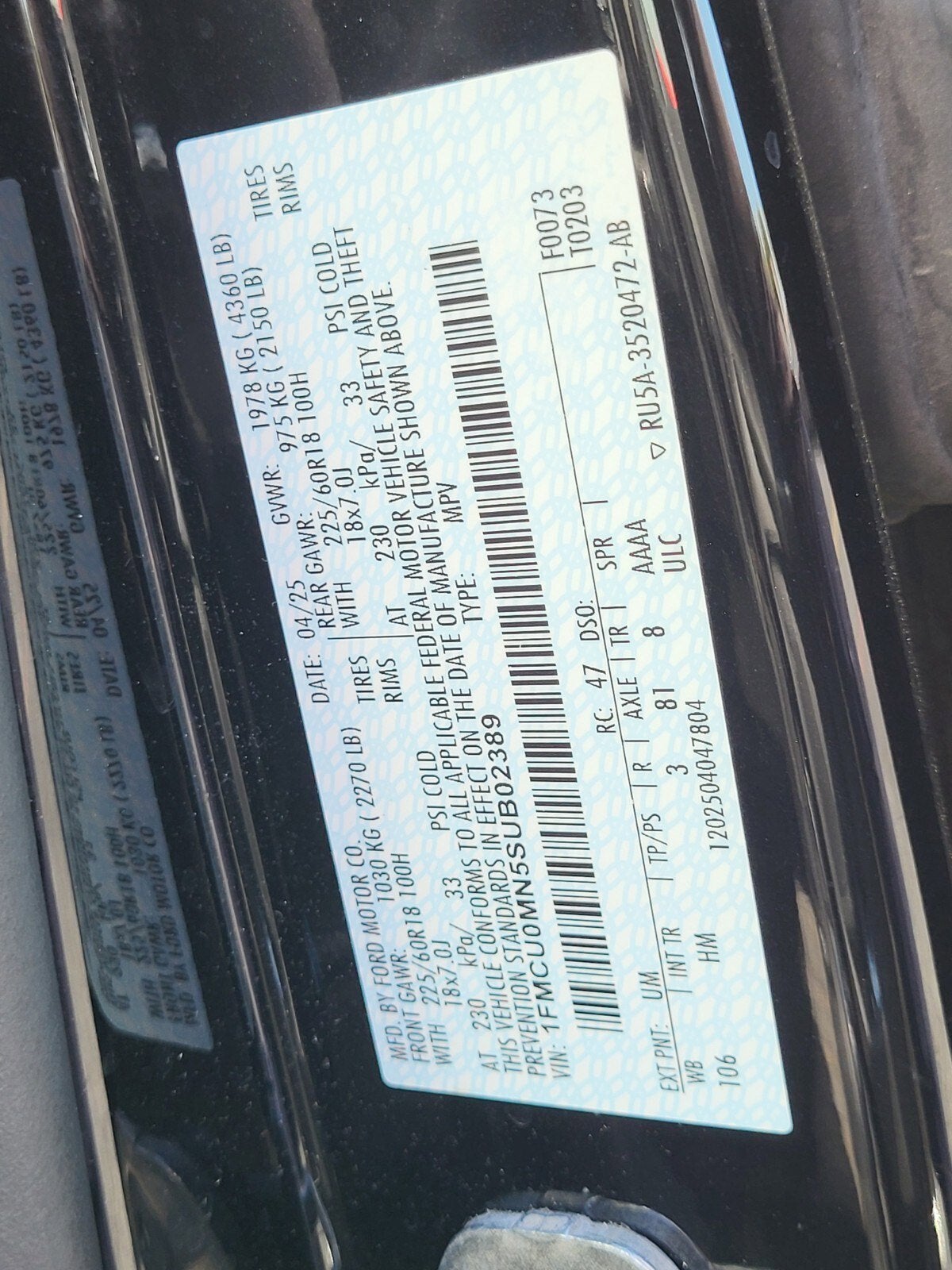 2025 Ford Escape ST-Line