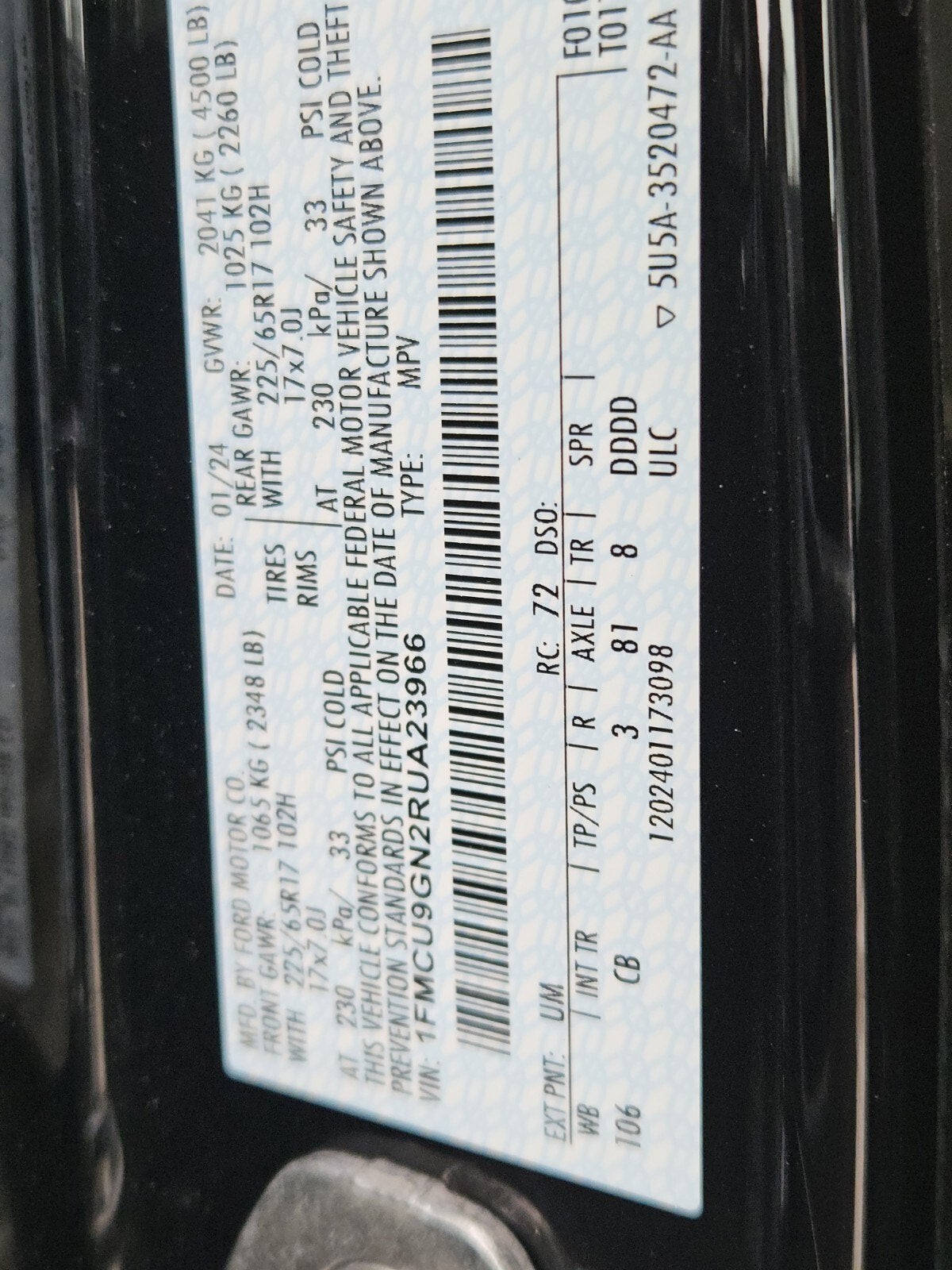 2024 Ford Escape Active