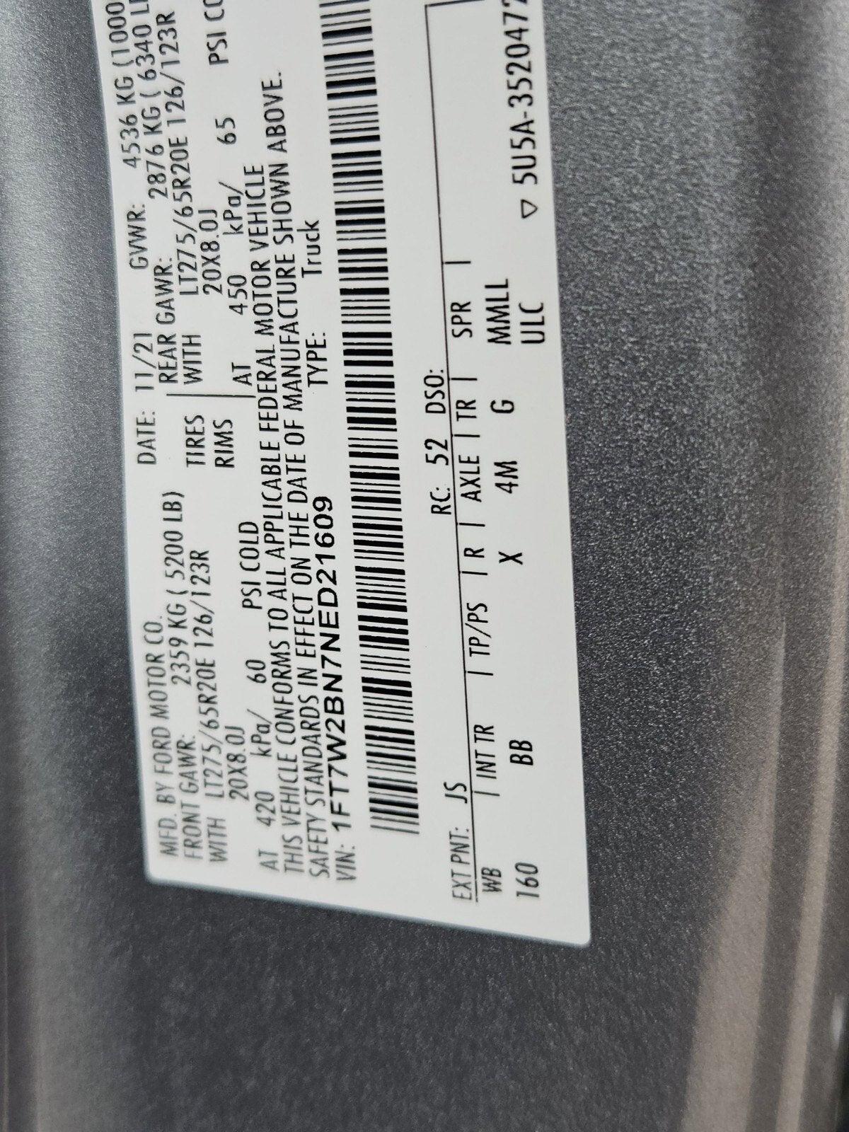 2022 Ford Super Duty F-250 SRW Platinum