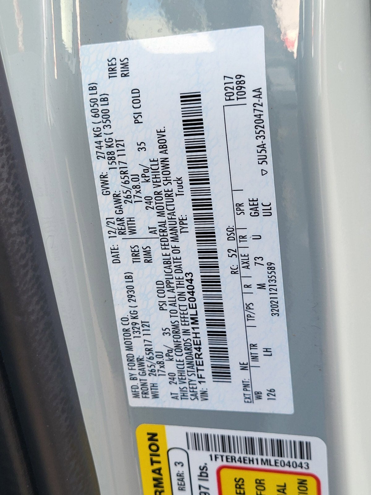 2021 Ford Ranger XLT