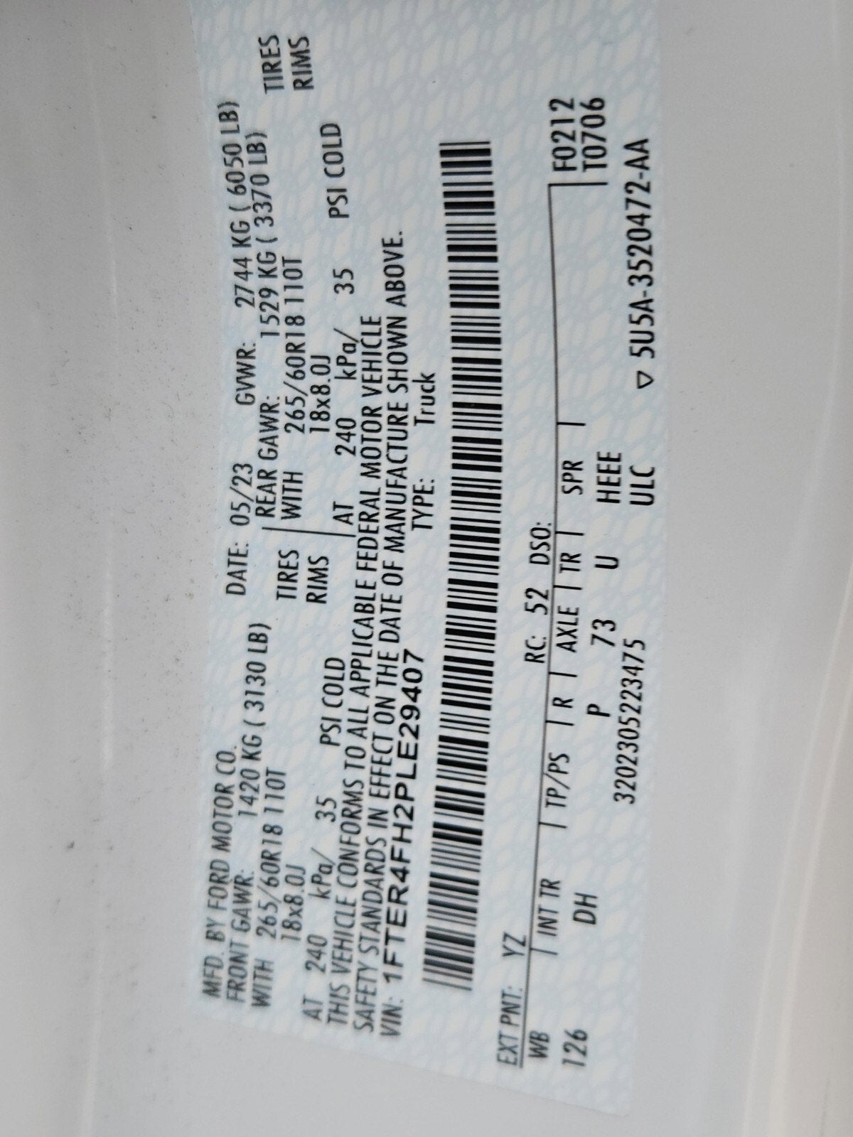 2023 Ford Ranger LARIAT