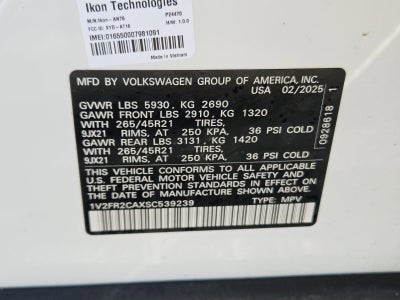 2025 Volkswagen Atlas 2.0T SEL Premium R-Line