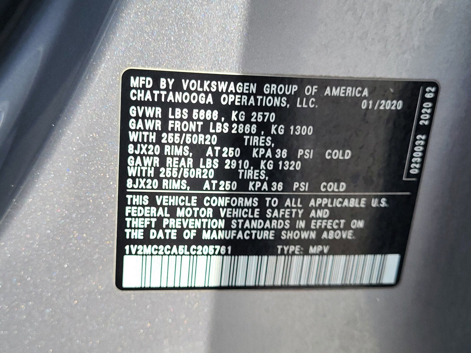 2020 Volkswagen Atlas Cross Sport 2.0T SEL