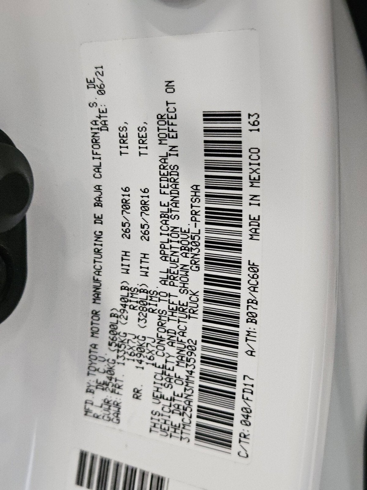 2021 Toyota Tacoma 4WD TRD Off Road