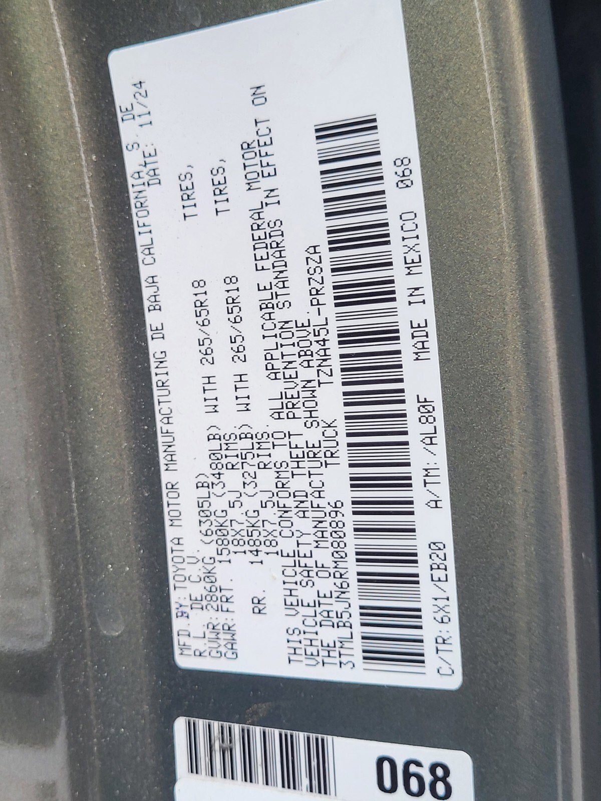 2024 Toyota Tacoma 4WD Limited