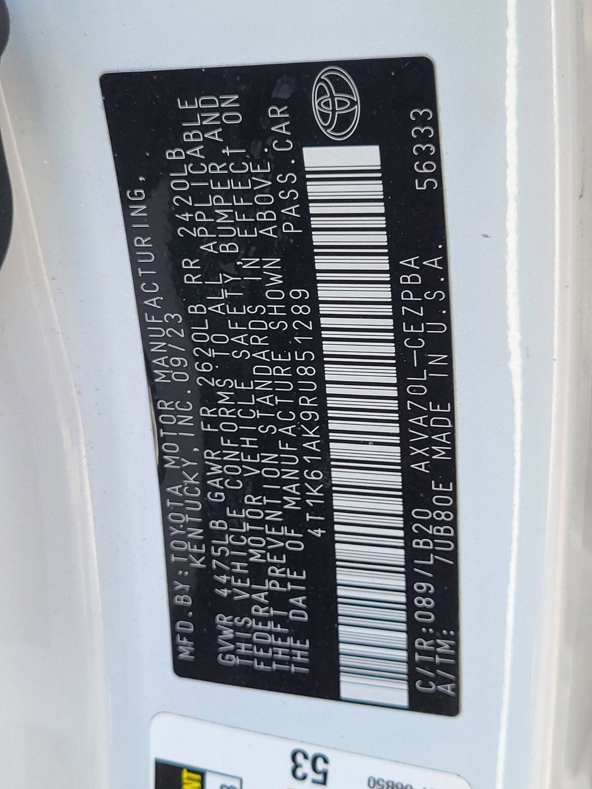 2024 Toyota Camry XSE