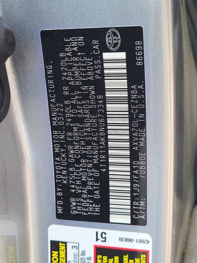 2022 Toyota Camry LE