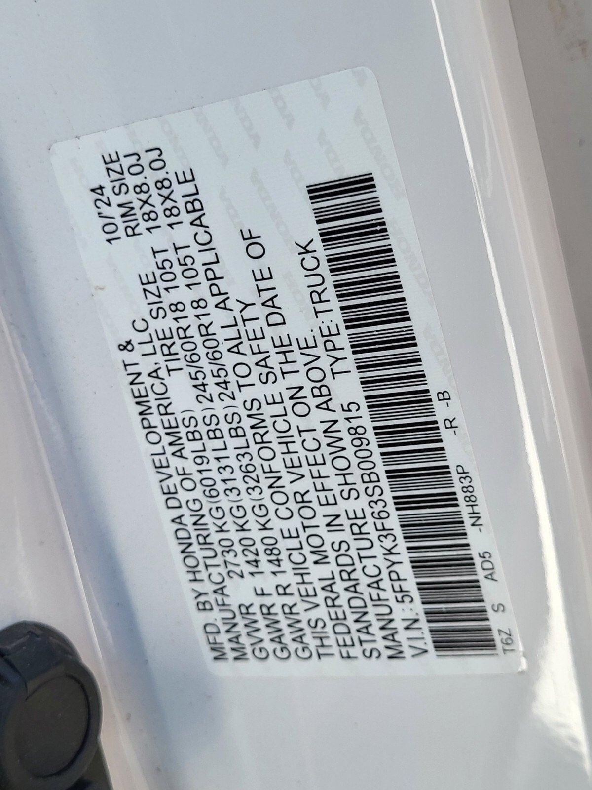 2025 Honda Ridgeline TrailSport