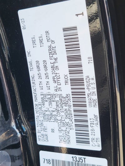 2023 Toyota Tundra 4WD SR5