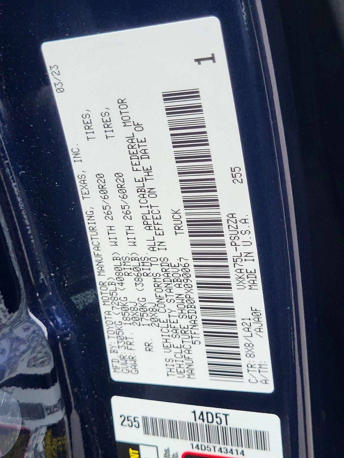 2023 Toyota Tundra 4WD Platinum