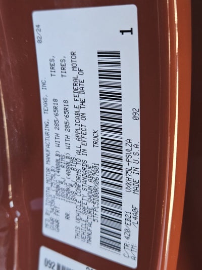 2024 Toyota Tundra 4WD TRD Pro Hybrid