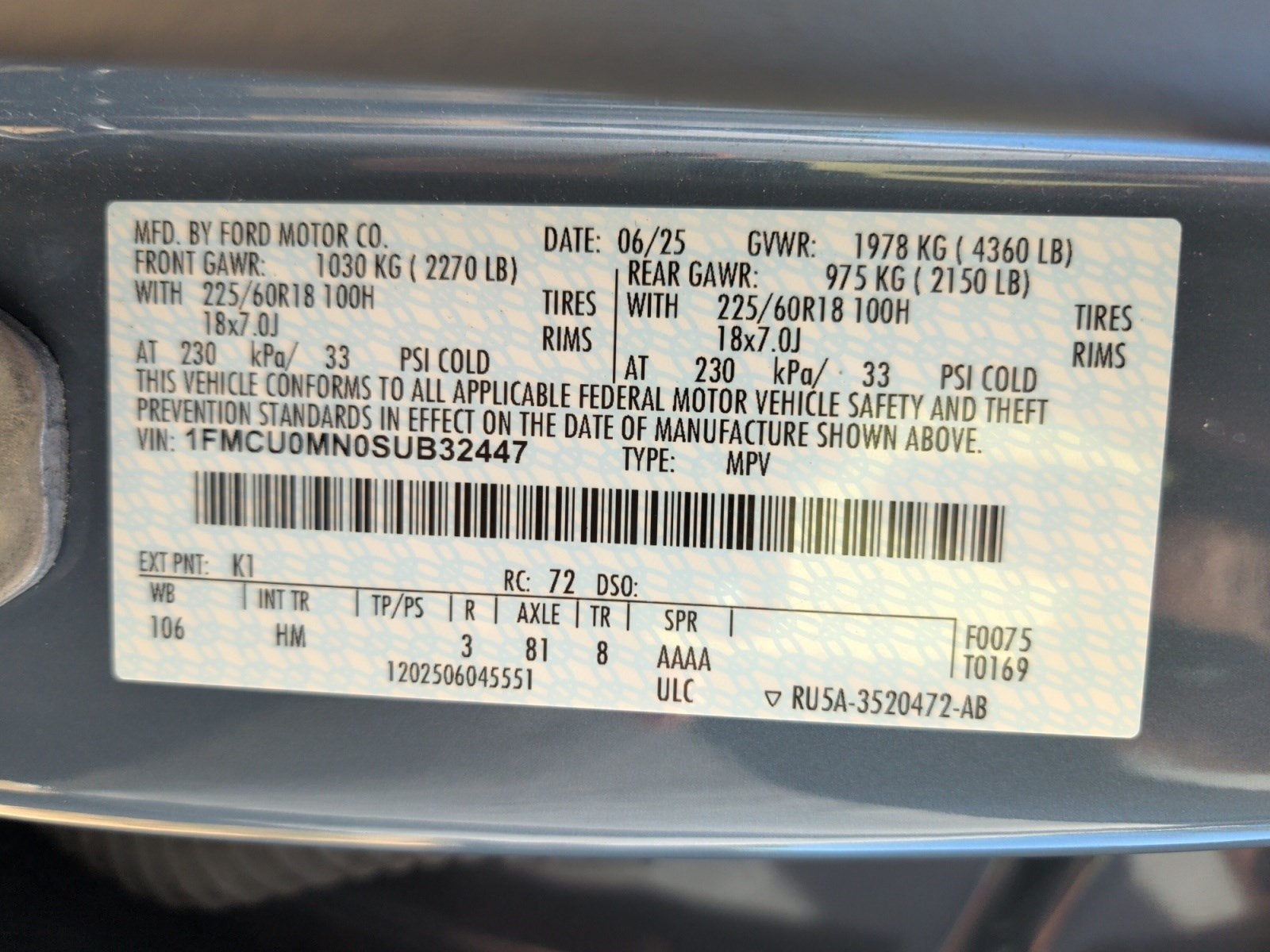 2025 Ford Escape ST-Line