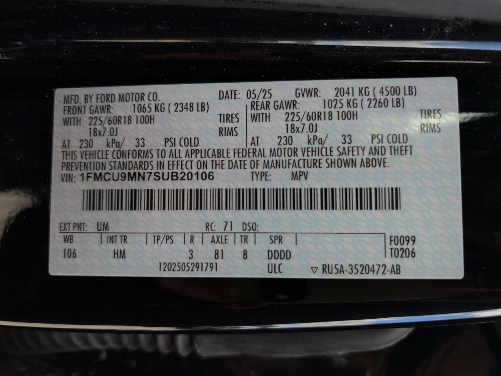 2025 Ford Escape ST-Line