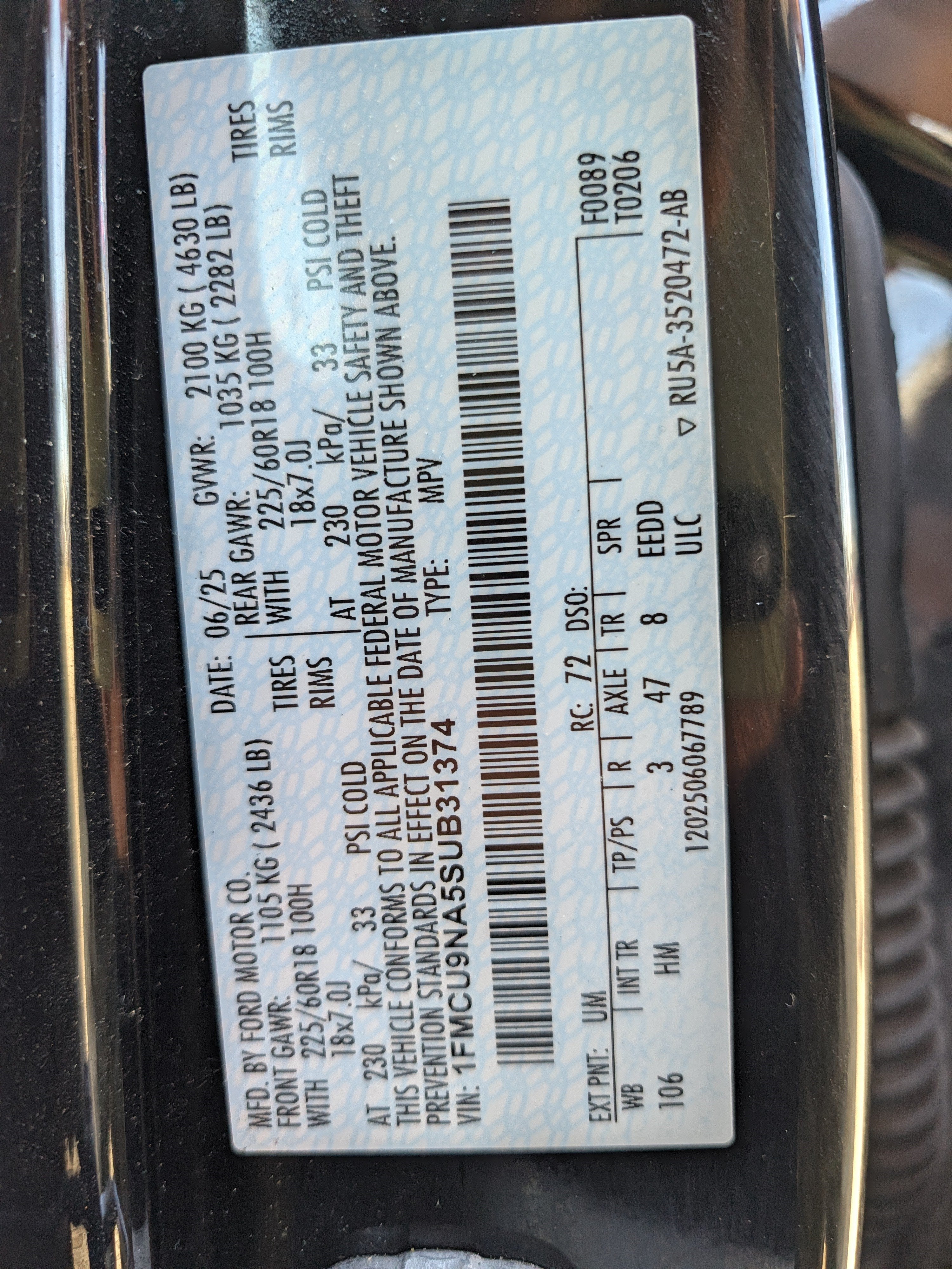 2025 Ford Escape ST-Line Select