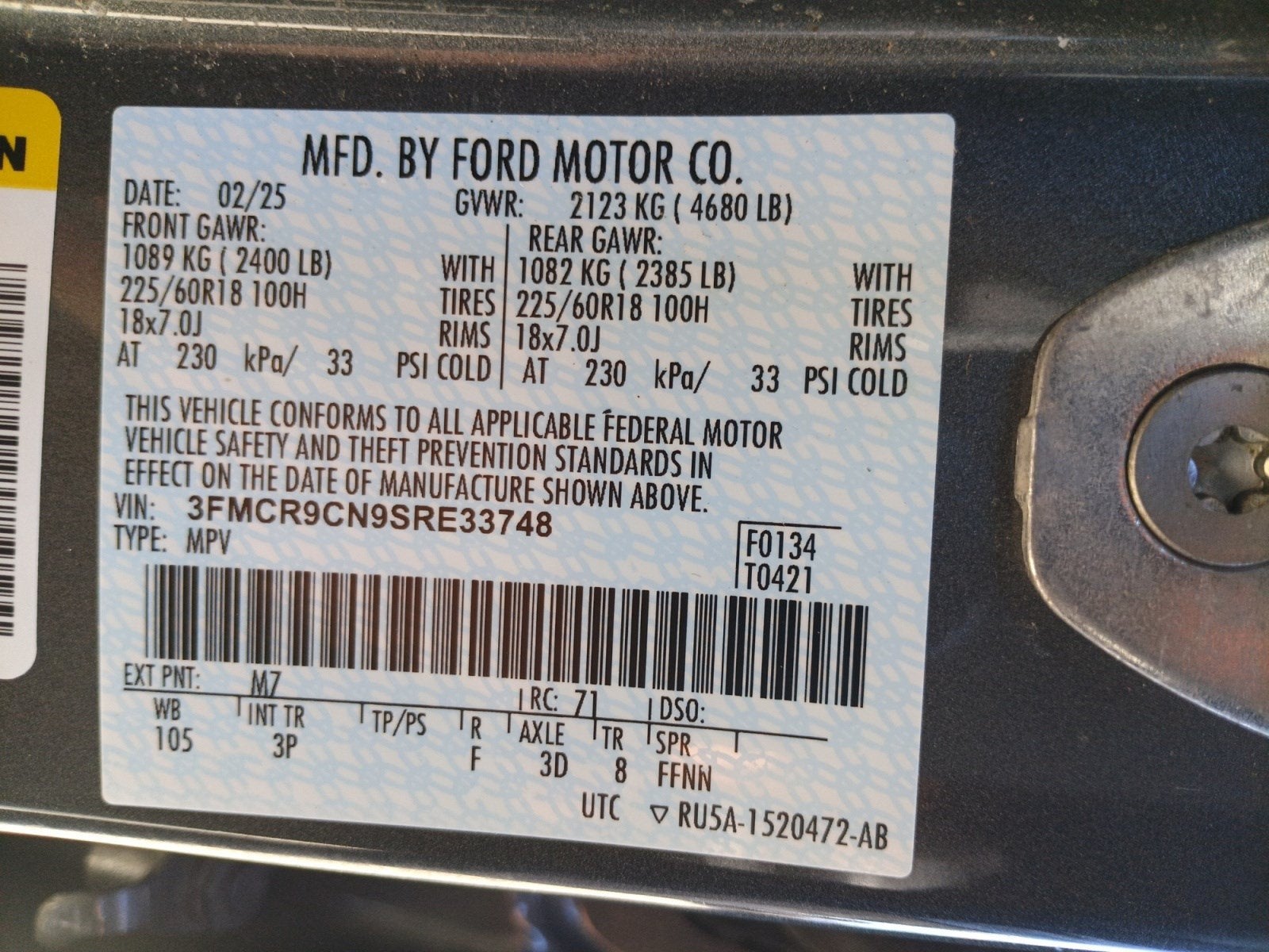 2025 Ford Bronco Sport Outer Banks