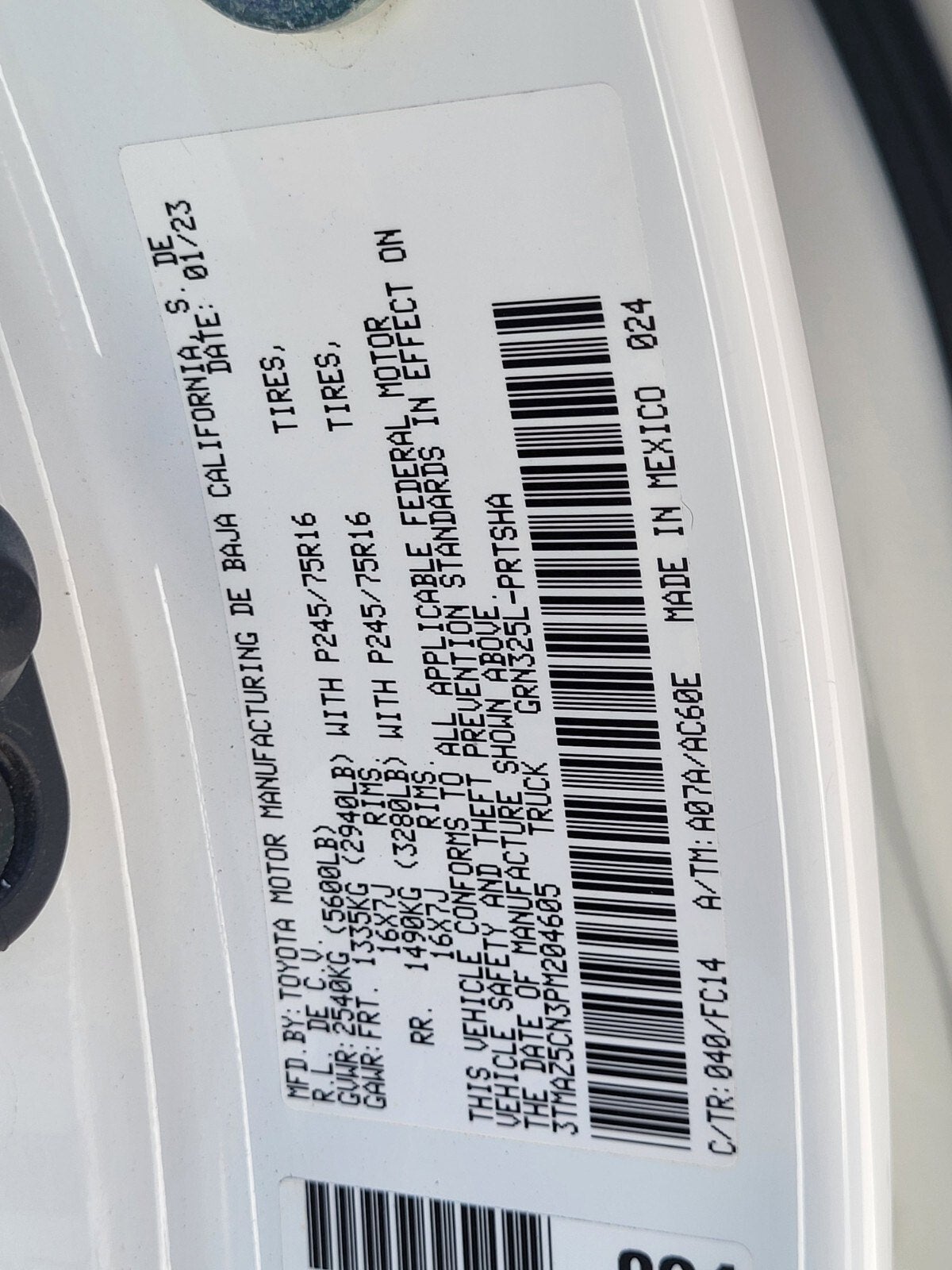 2023 Toyota Tacoma SR5