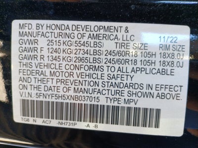 2022 Honda Pilot EX-L