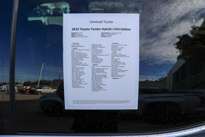 2023 Toyota Tundra 4WD 1794 Edition Hybrid