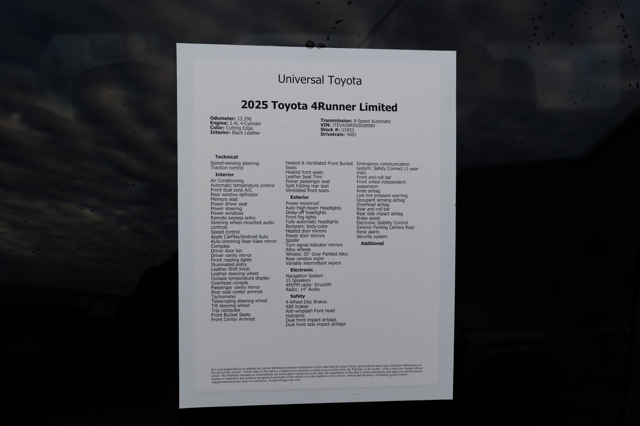 2025 Toyota 4Runner SR5