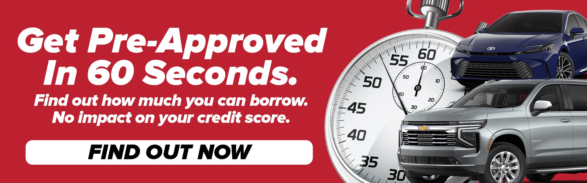 Get Pre-Approved In 60 Seconds.